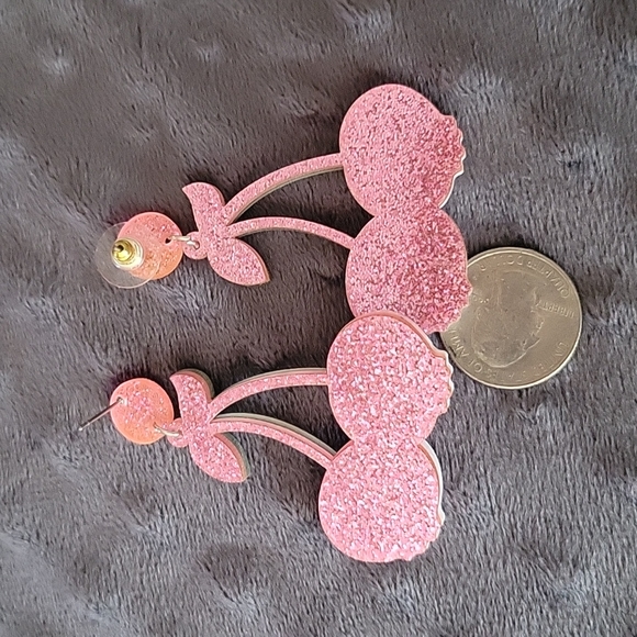 Sparkle Skull Cherry Earrings - Picture 7 of 7